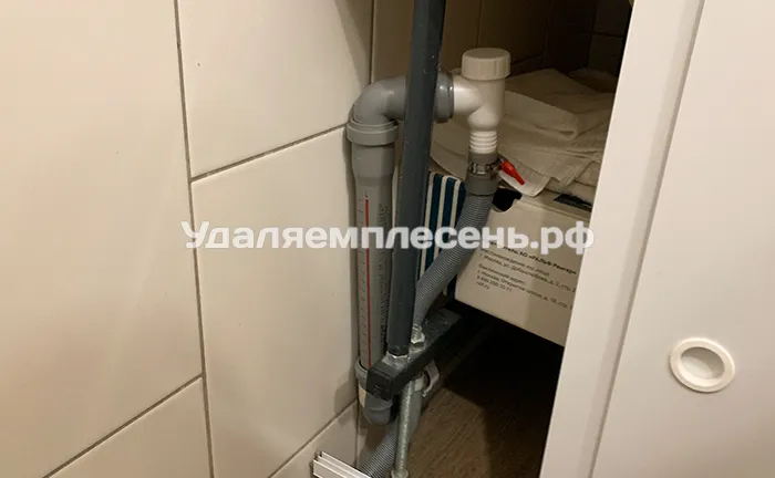 Установка обратного клапана для подключения шланга слива стиральной машины